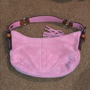 Coach suede bag